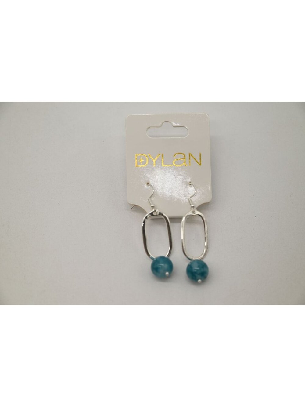 NWT Dylan Jewelry Mila Earrings Blue Sky Silver Tone Dangle Drop Statement